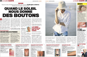 Quand le soleil nous donne des boutons. Véronique Kipfer - le 18 avril 2010. LeMatin.ch @ lasera.ch Quand le soleil nous donne des boutons. Véronique Kipfer - le 18 avril 2010. LeMatin.ch @ lasera.ch
